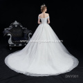 High quality new creative strapless sweetheart neckline classic ivory lace bridal gown